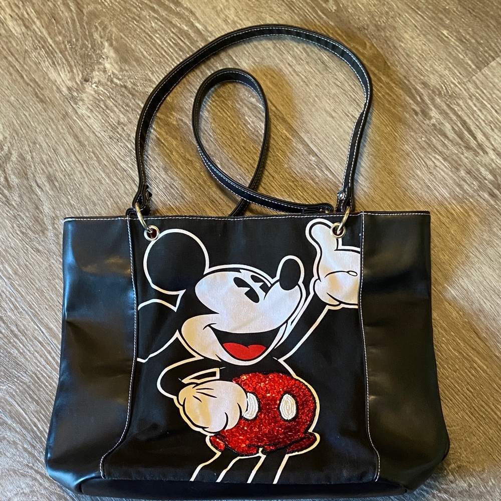 Mickey Mouse Black and Red Tote Bag